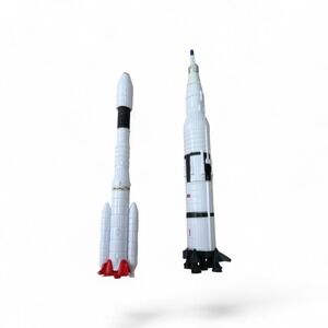 NASA Saturn V and Ariane 5 Rocket Model Set Space Exploration Toy Collectibles
